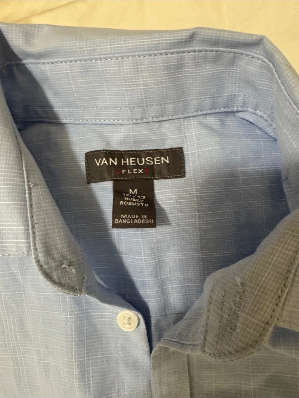 Van Heusen Light Blue boys  shirt size M/ pants size 10